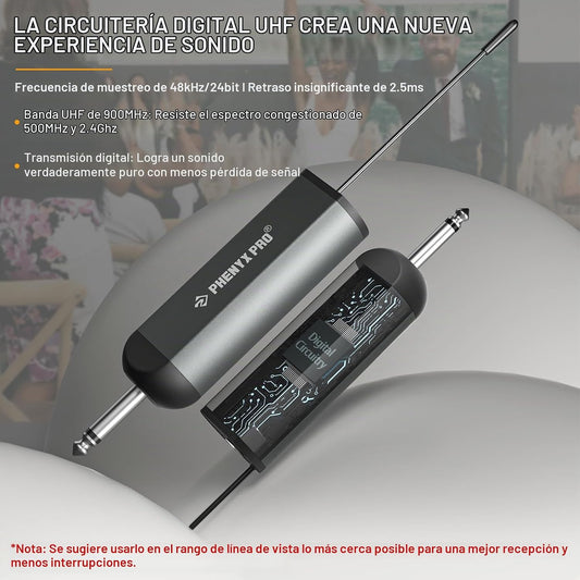 Phenyx Pro Dual UHF Digital Handheld\/Headset Micrófono Sistema PDP...