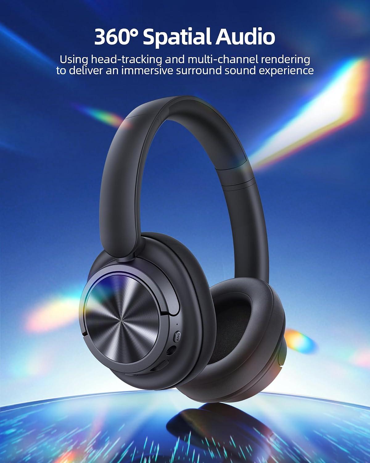 bmani Auriculares inalámbricos sobre la oreja de alta resolución de...