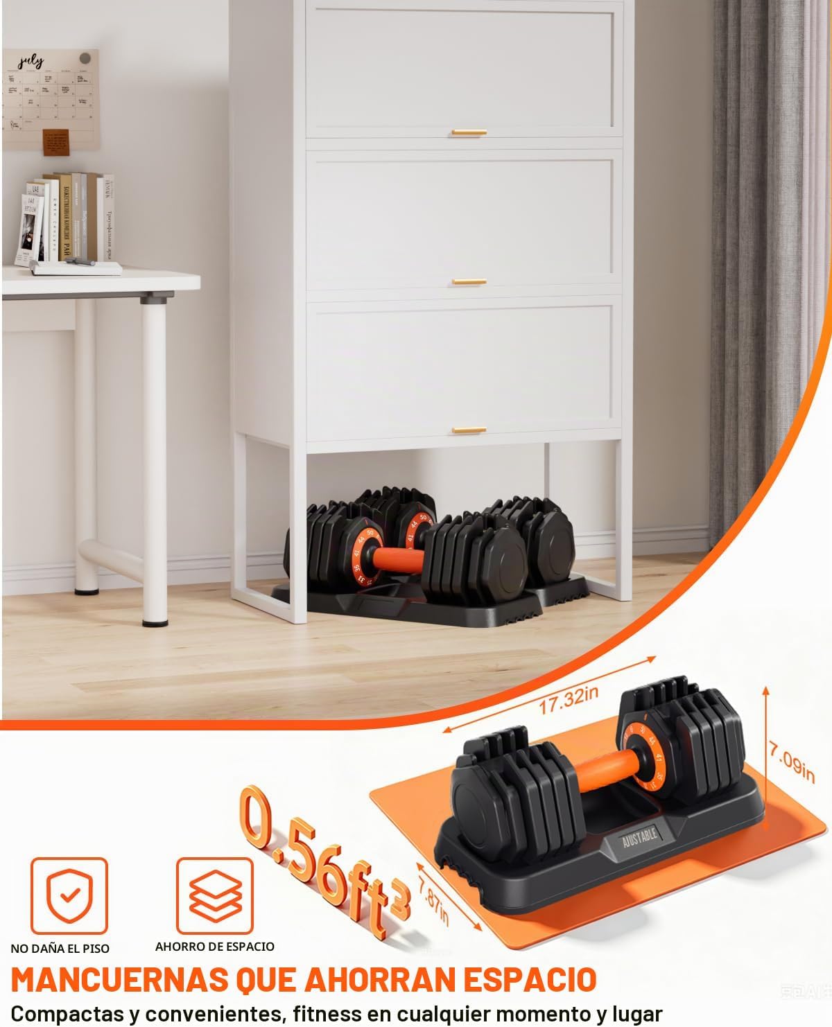 Fit Sir Juego de mancuernas ajustables, 10 en 1, mancuernas ajustab...