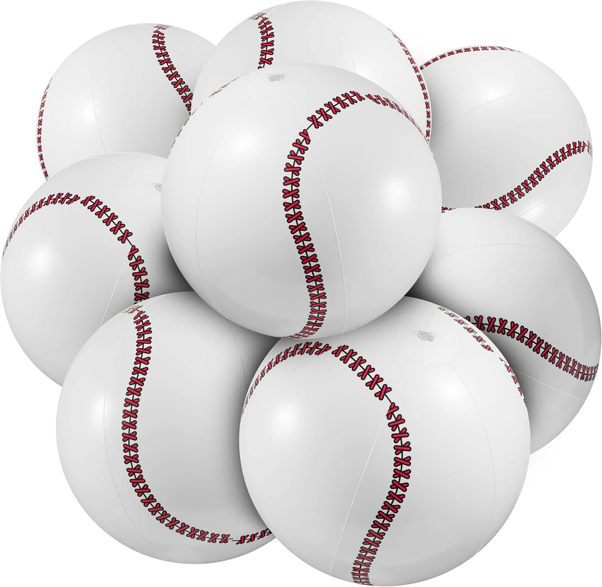 Bedwina Pelotas inflables de béisbol (paquete de 12) de 16 pulgadas...