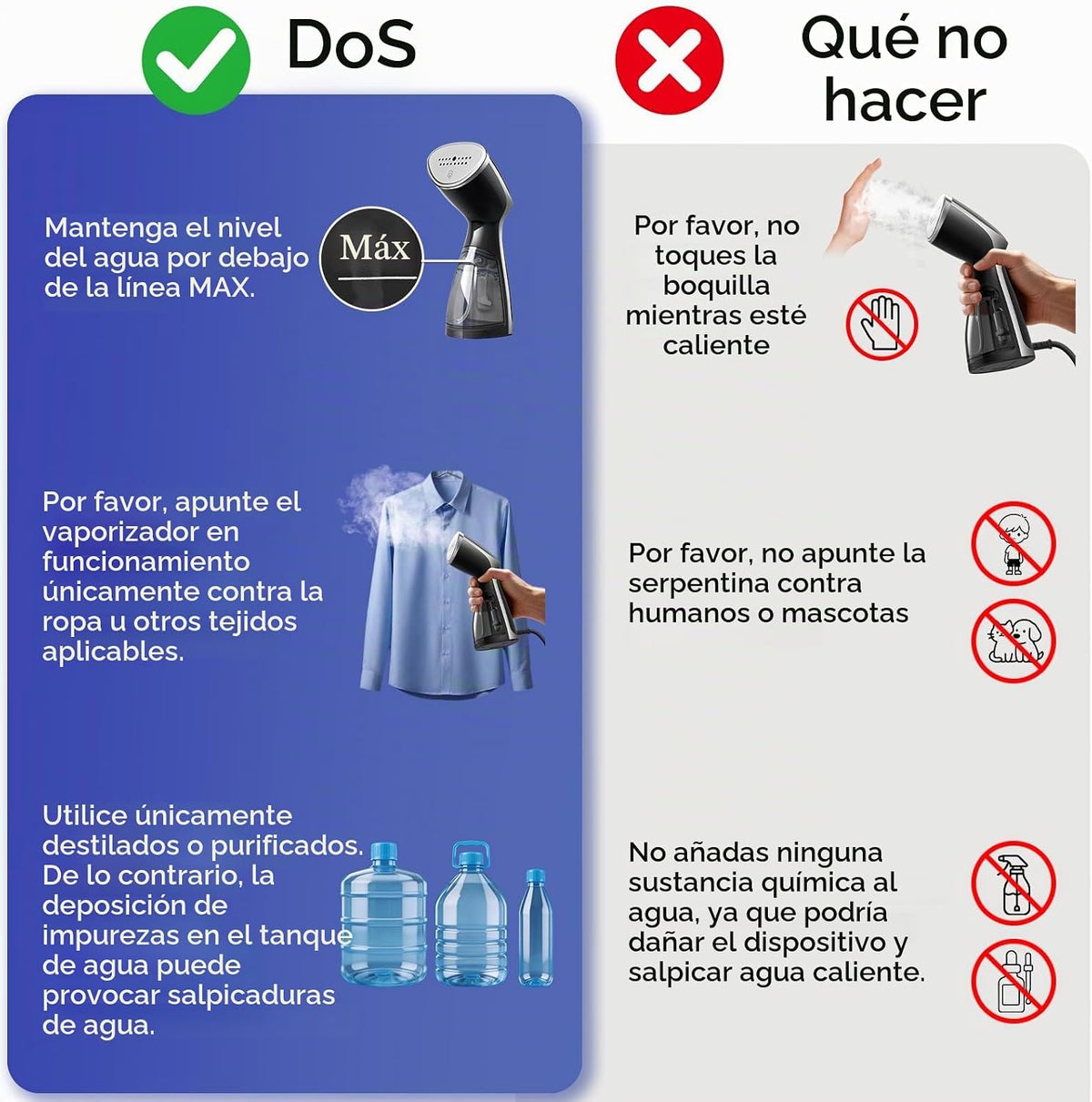 OGHom Vapor portátil del PDA del viaje para la ropa, removedor de l...