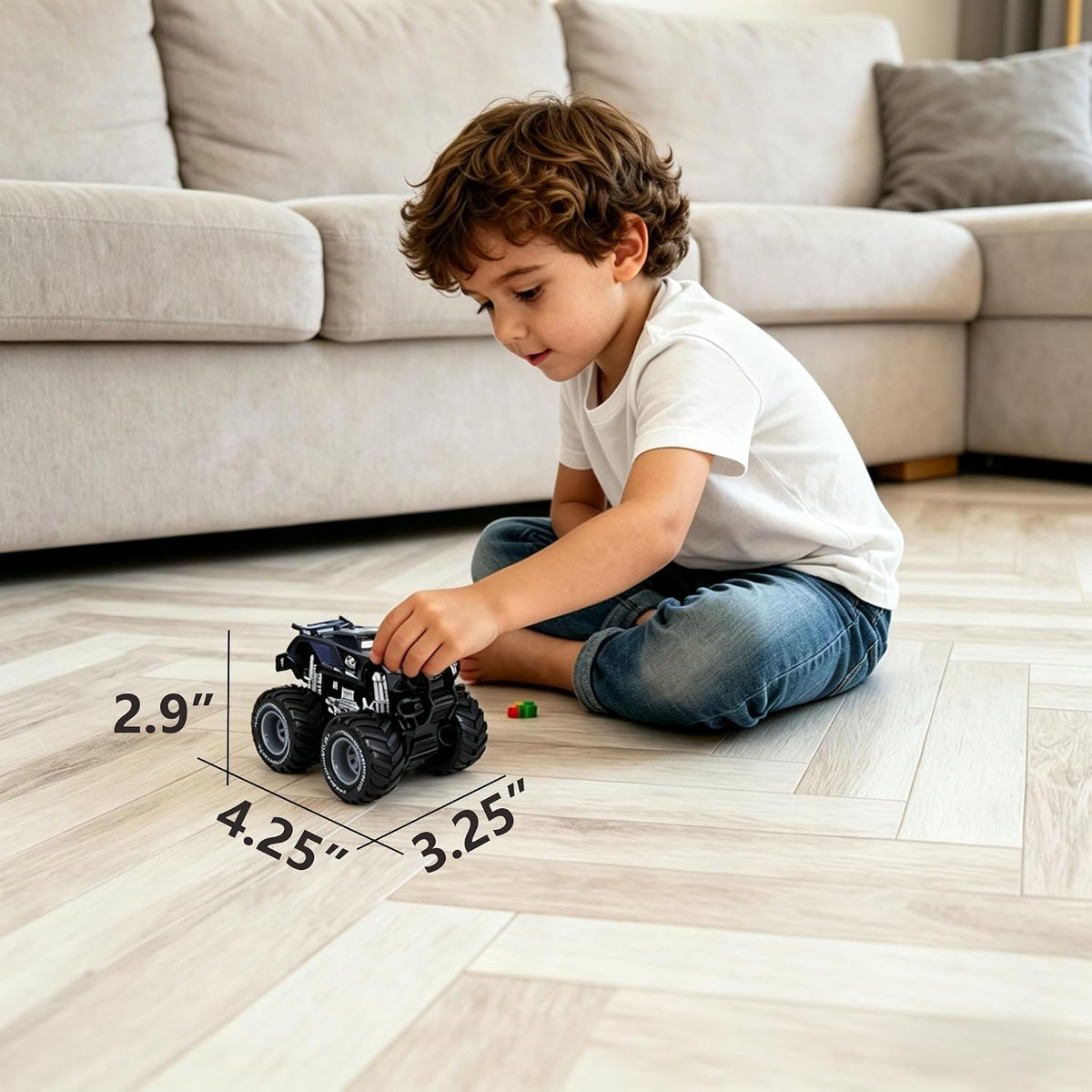 ZXIHYYN 1\/45 Big Wheel and his Friends Coche de juguete de metal,...