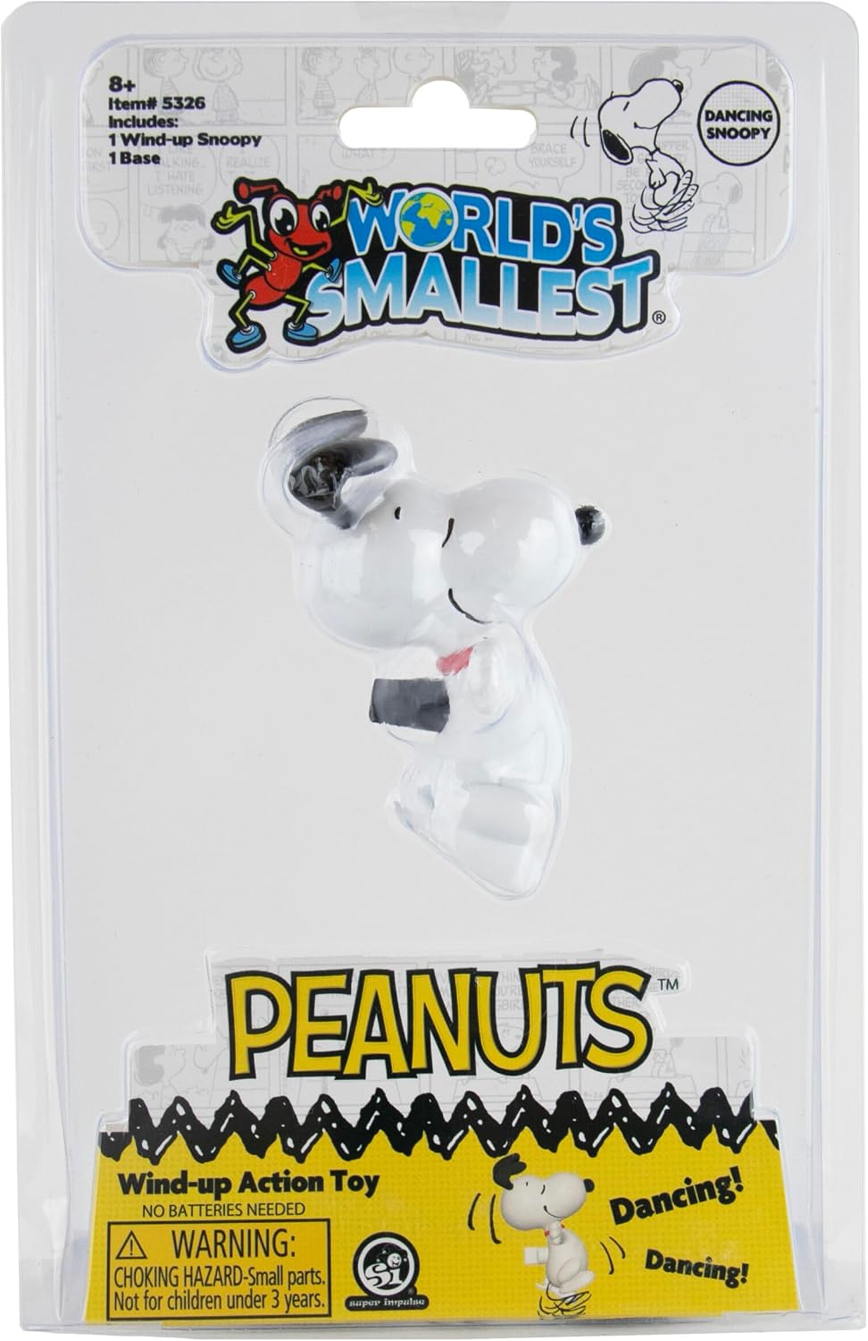 Mundo más pequeño - Juguete de resorte que baila Snoopy, para fanát...