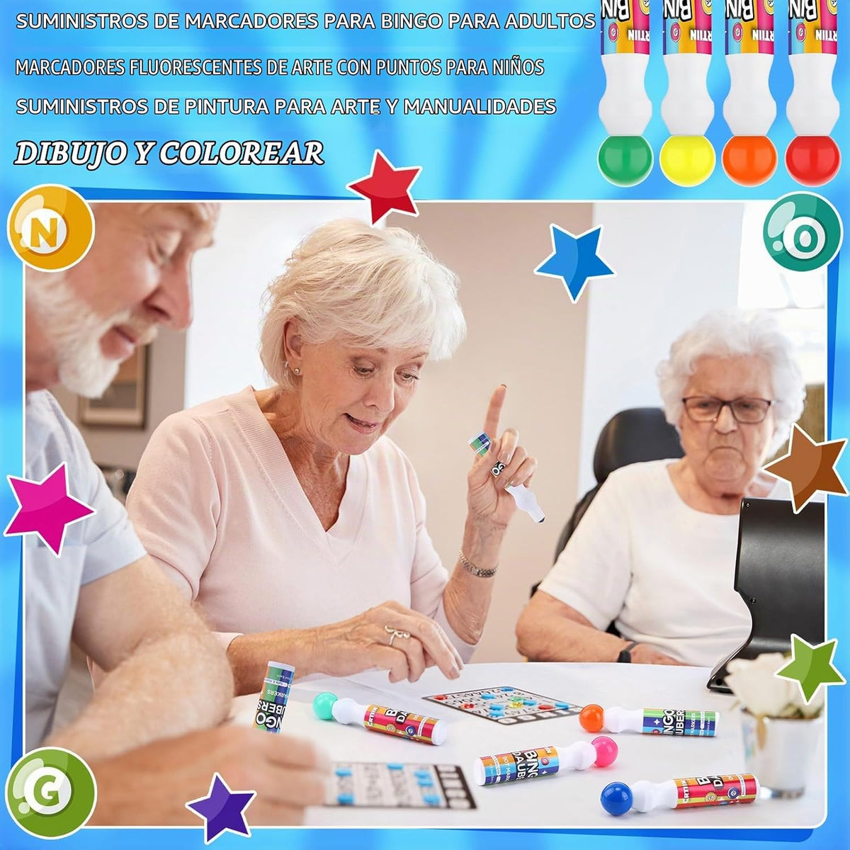 Crtiin 96 marcadores de puntos de Bingo Dauber a granel, 0.5 onzas,...