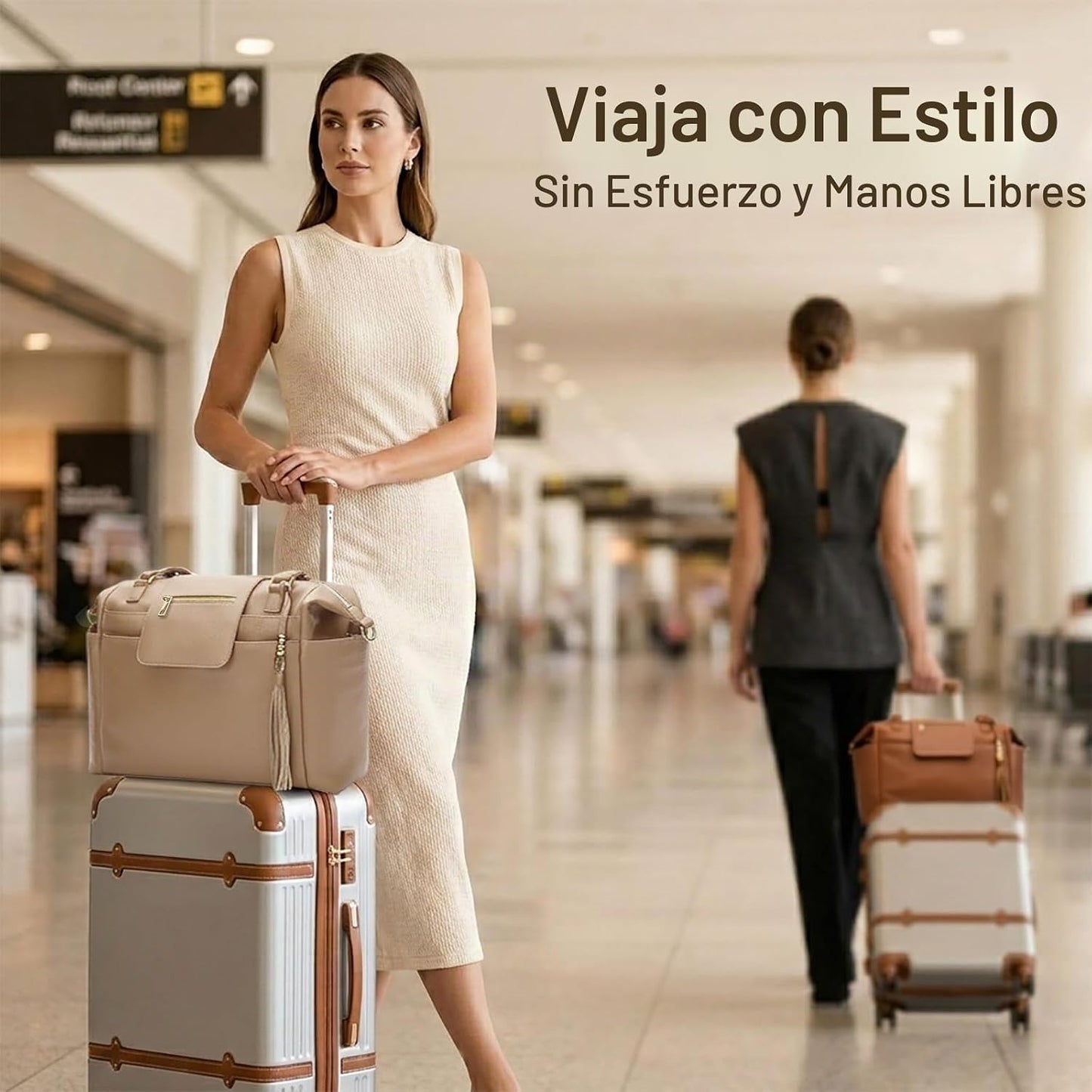 Omanmoli Bolsa de pañales Tote Bolso de pañales de cuero Mochila Bo...