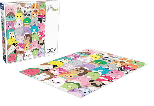 Buffalo Games - Squishmallows Buddies - Rompecabezas de 100 piezas...