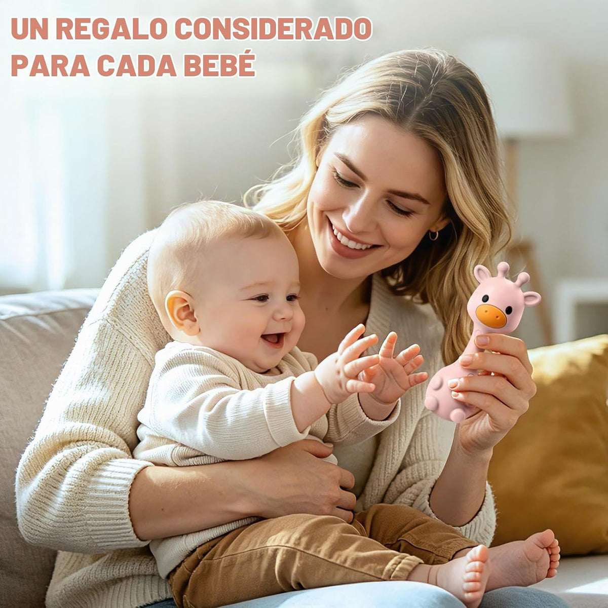 Juguetes para la dentición del bebé 3-6 6-12 meses, juguetes sonaje...