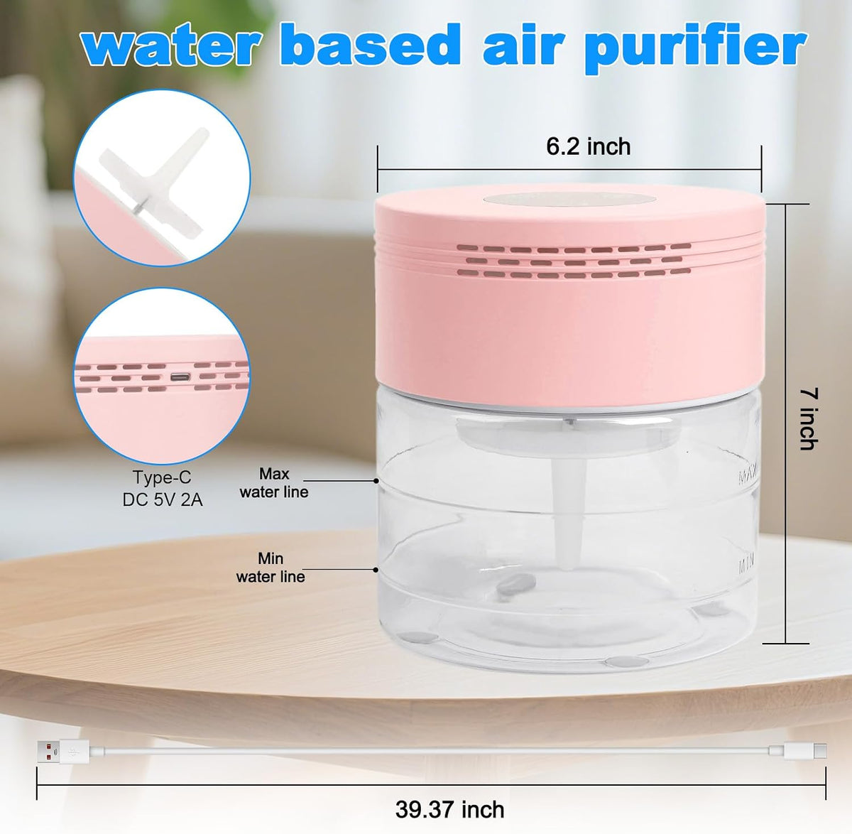 Purificadores de aire de agua para el hogar, purificadores de aire...