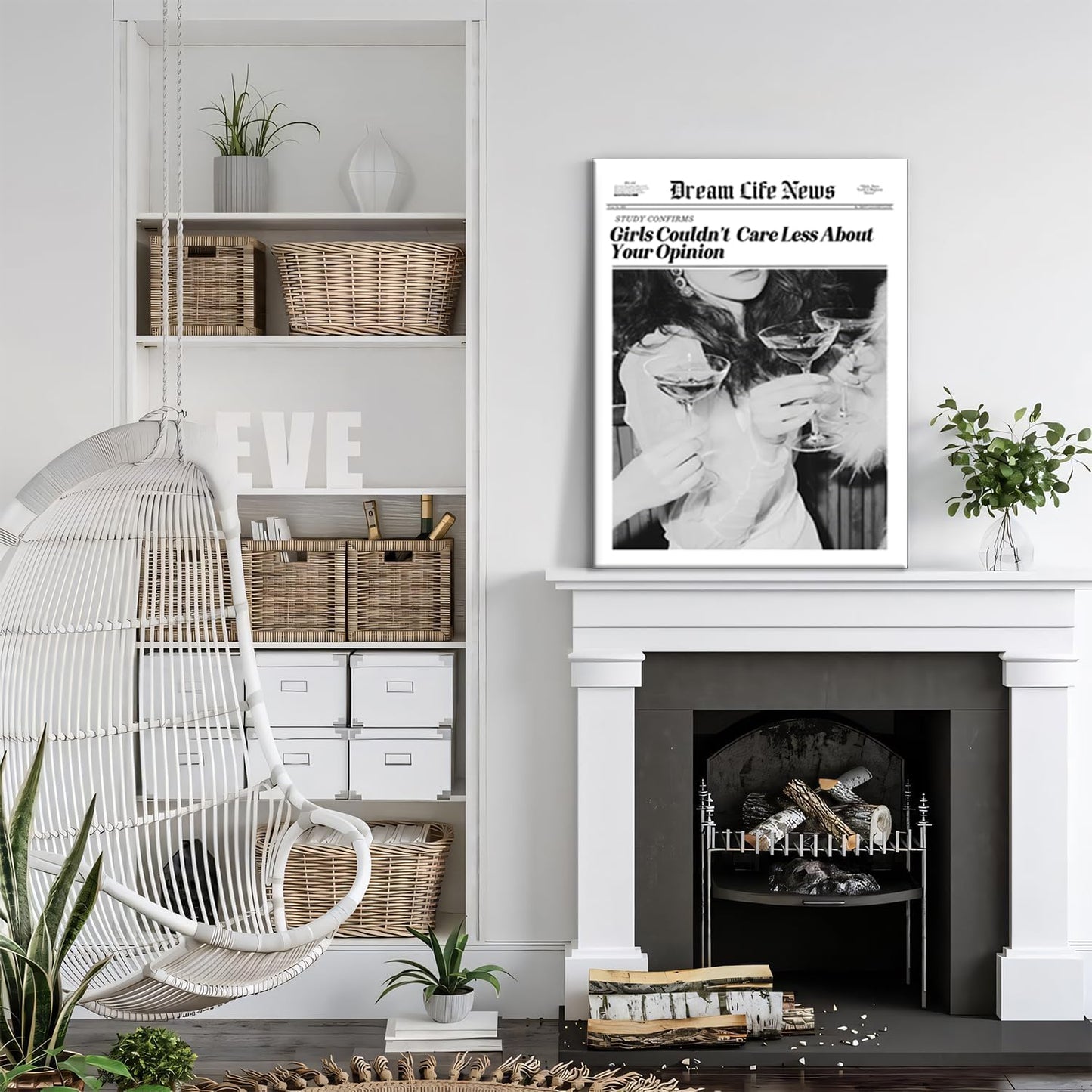 Trendy The New York Times Arte de Pared 16x24 pulgadas Enmarcado Bl...