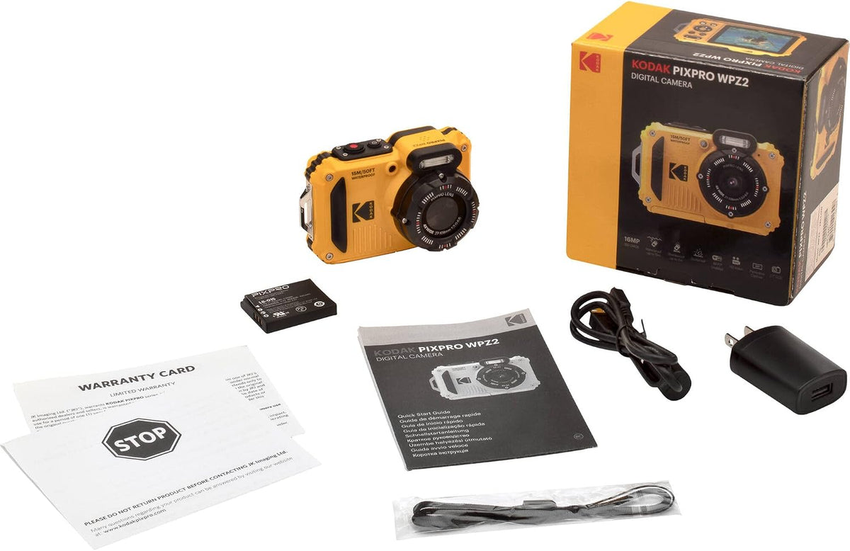 Cámara digital Kodak PIXPRO WPZ2 resistente, impermeable y a prueba...