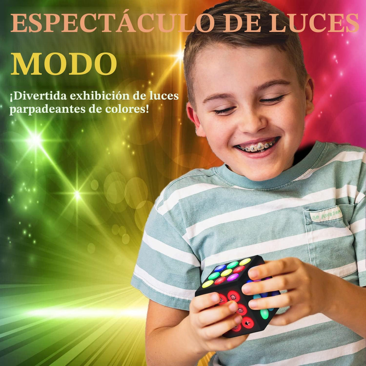 PlayRoute Cubo electrónico de juego de memoria y cerebro \u2013 Div...
