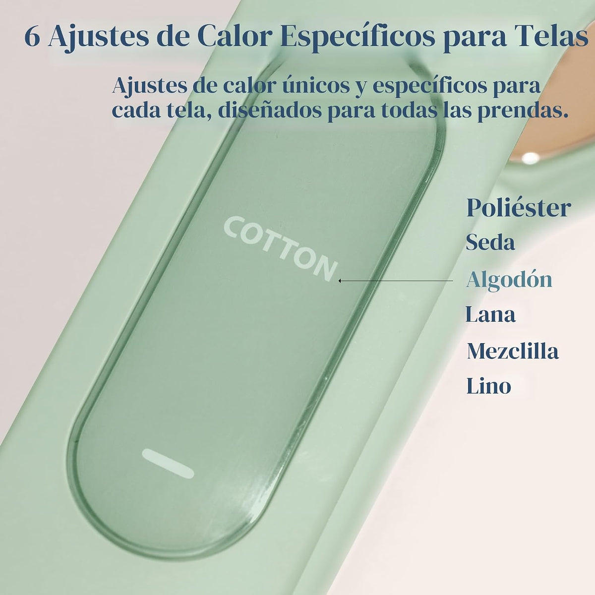 Nori Press - Plancha de vapor de viaje, plancha de mano con 6 ajust...