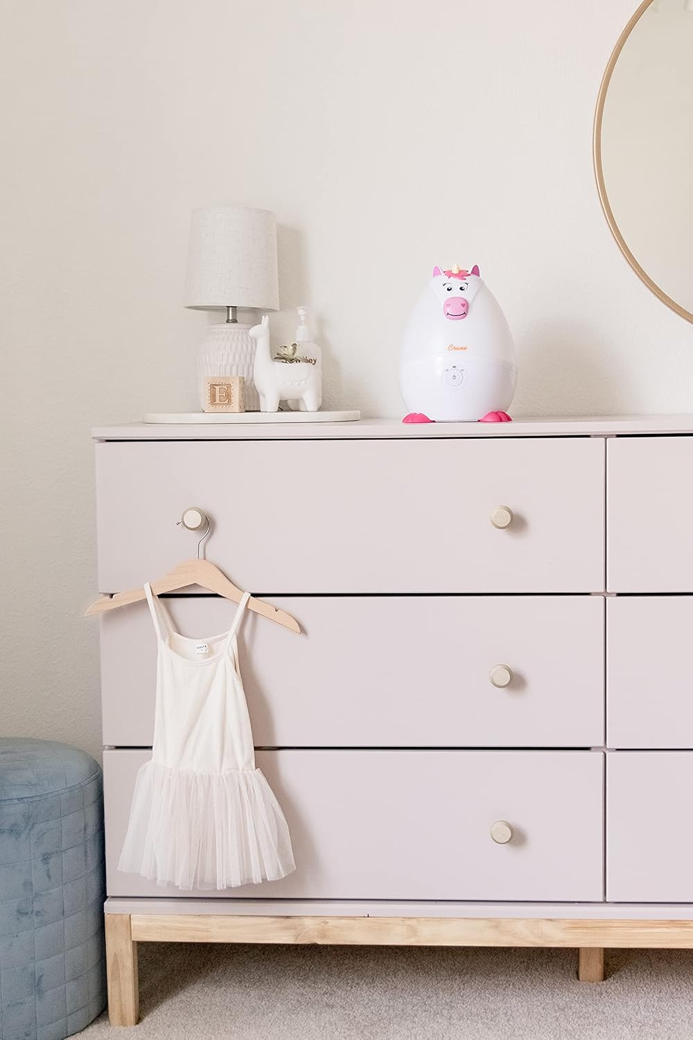 Crane - Adorables humidificadores ultrasónicos mini para dormitorio...