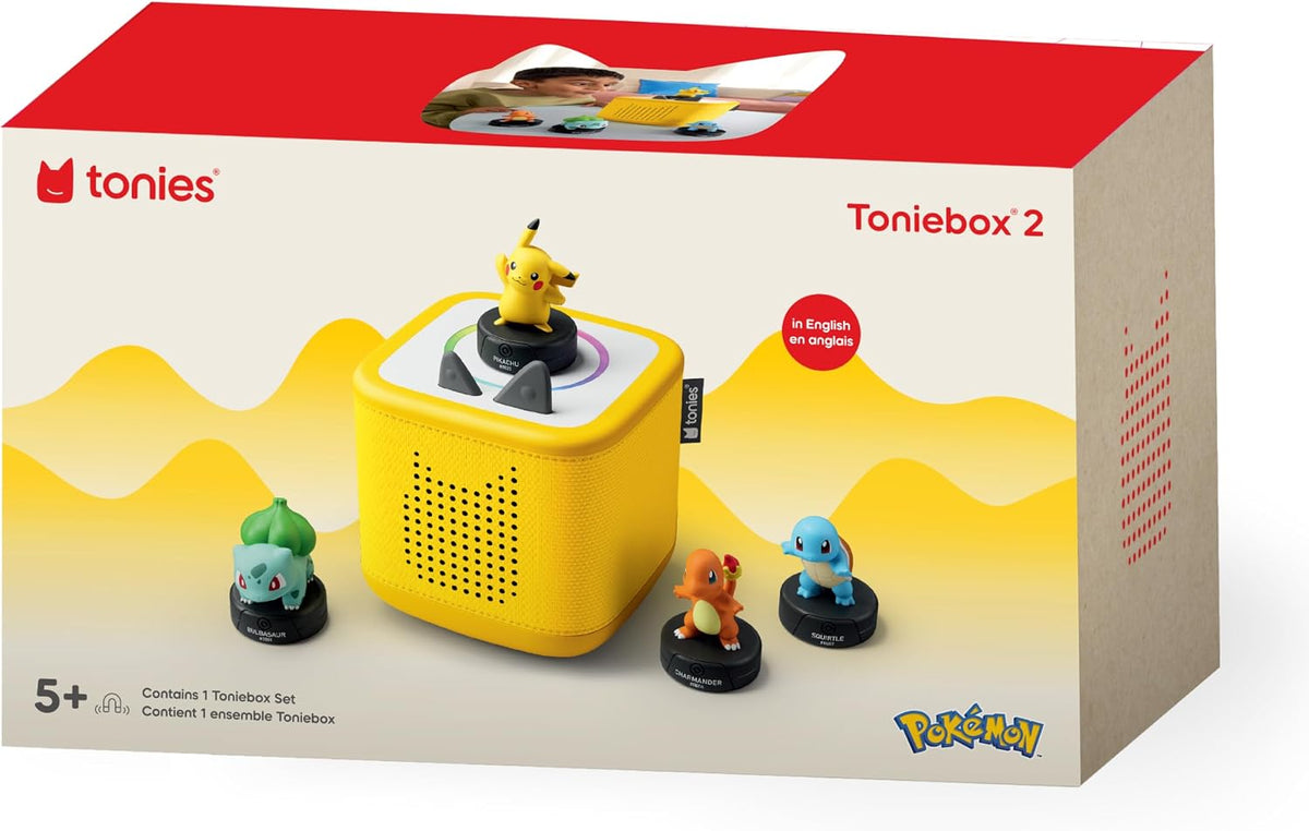 Toniebox - Paquete de 2 reproductor de audio Pokémon para niños de...