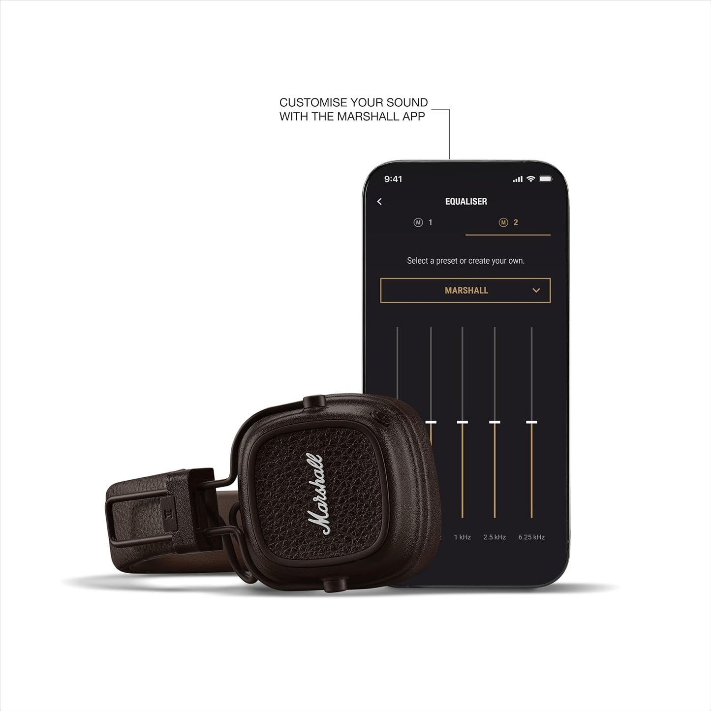 Marshall Major V - Auriculares inalámbricos Bluetooth en la oreja,...