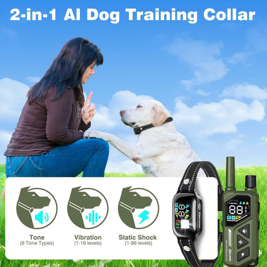 ELoop Collar de entrenamiento para perros de 3300 pies con control...