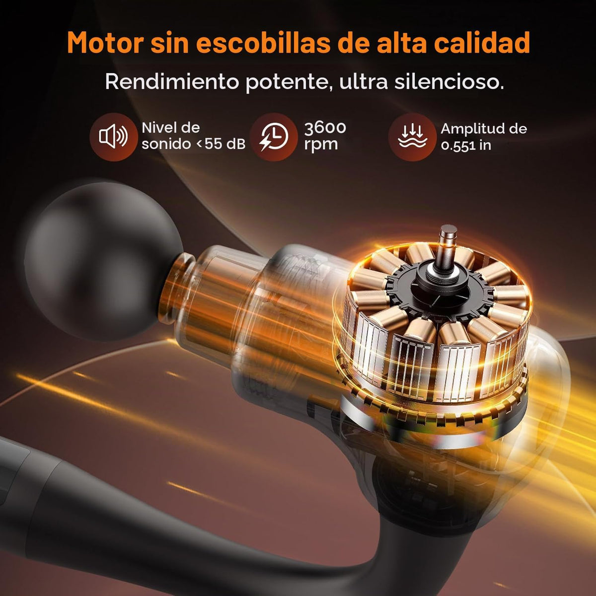 AERLANG Pistola masajeadora con pistola de masaje térmico con mango...