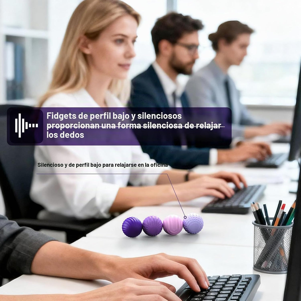 Bomeiyi Bolas magnéticas de silicona para adultos y adolescentes, j...