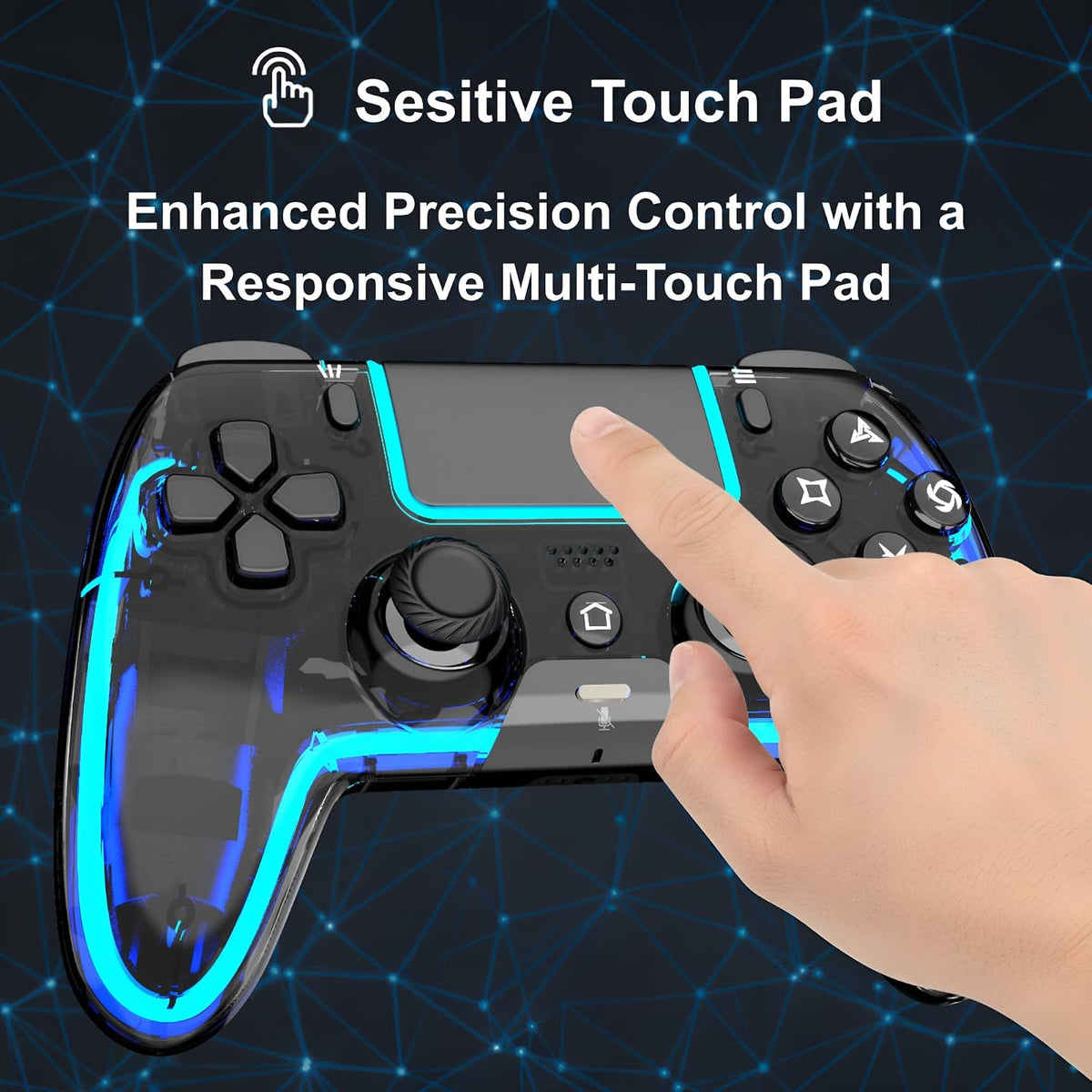 Controlador inalámbrico VioraTech para PS5 con joysticks de efecto...