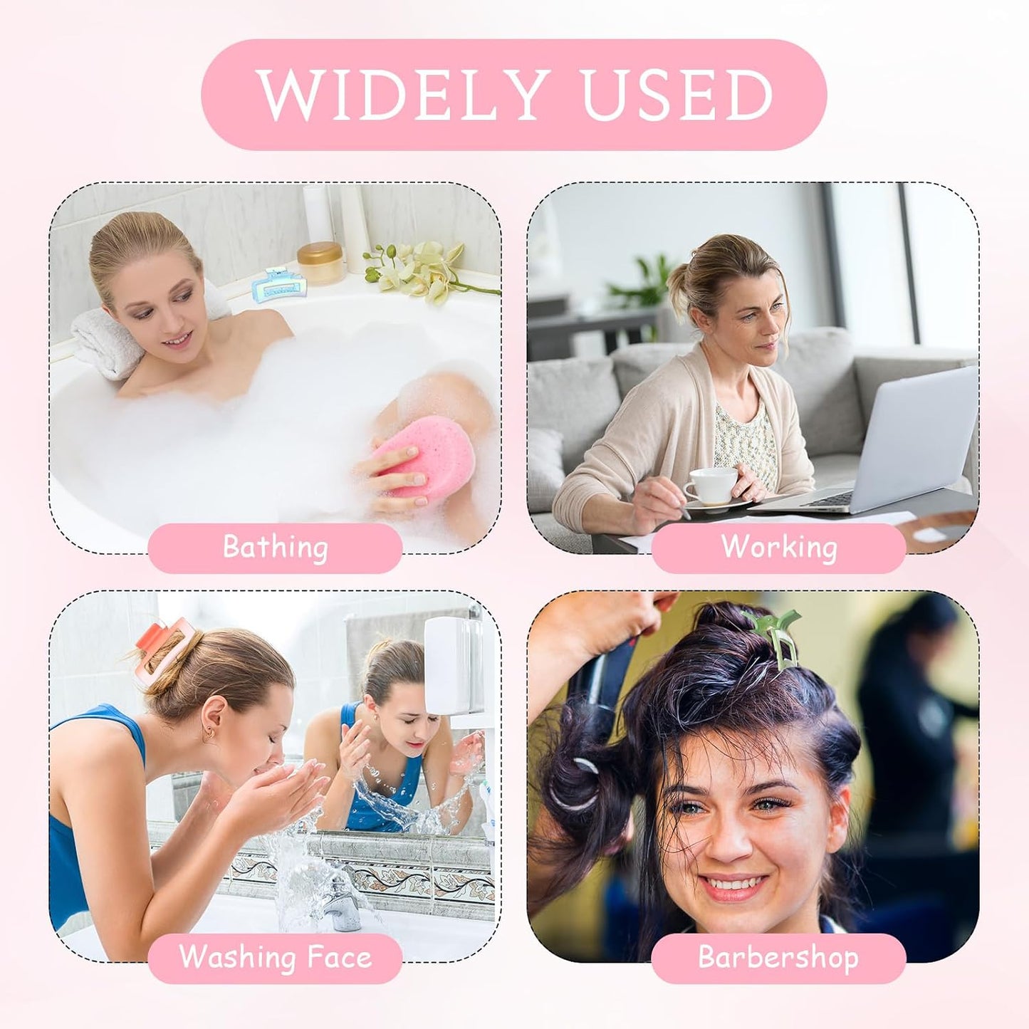 XunYee Juego de 100 pinzas para el cabello, pinzas cuadradas grande...