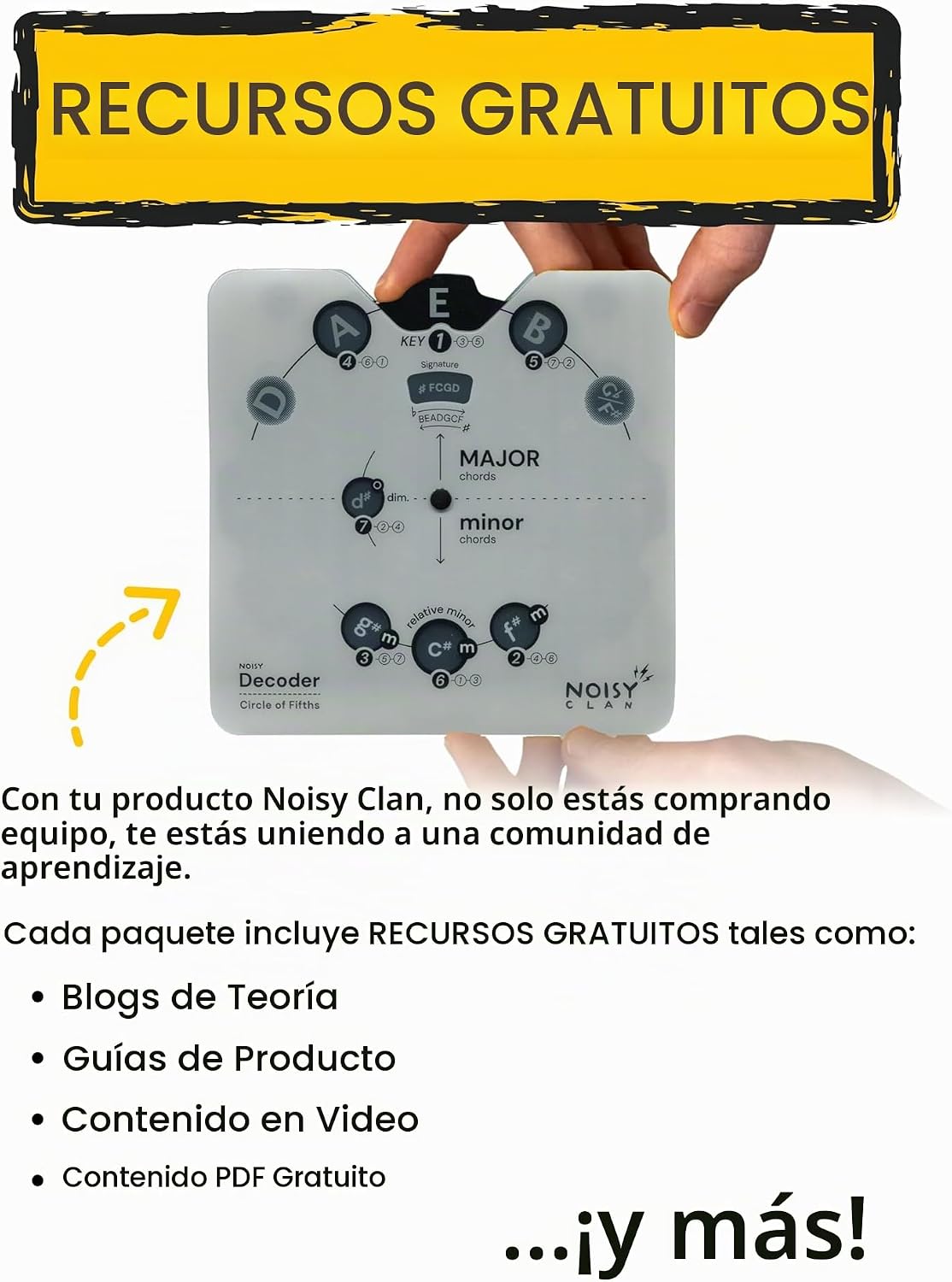 Herramienta de Rueda del Círculo de Quintas con Soporte Integrado -...