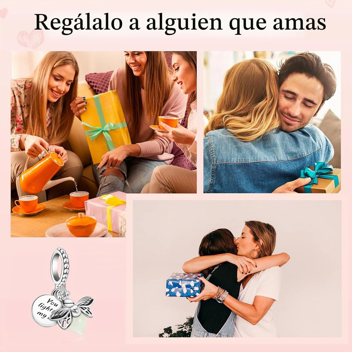 MITSOKU Dijes de plata de ley 925 para pulseras y collares, diseño...