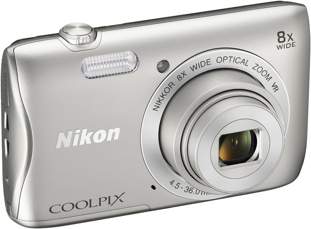 Nikon COOLPIX S3700 Cámara digital con zoom óptico 8x y Wi-Fi incor...