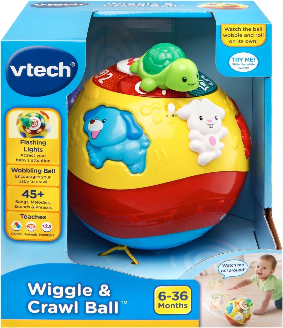 VTech Pelota para Gatear y Moverse, Multicolor
