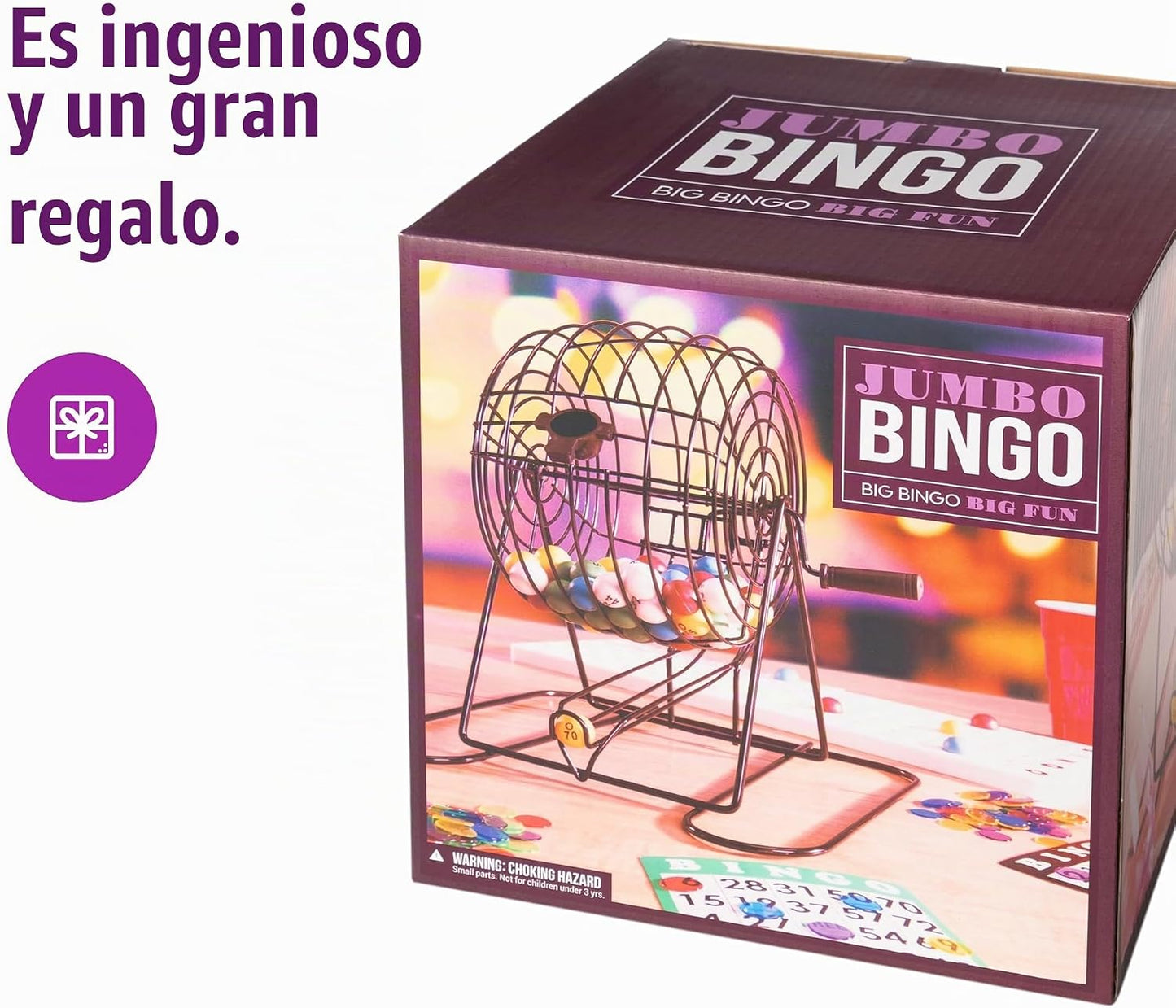 Royal Bingo Supplies Juego de Bingo grande, con 100 tarjetas, 500 m...