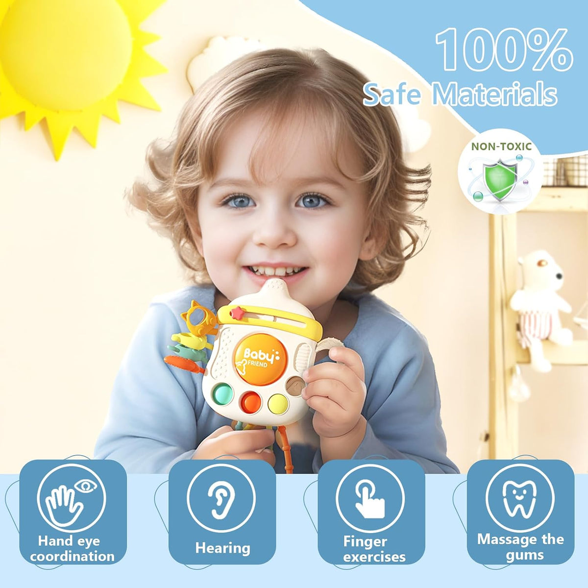 XXEDSPTY Juguetes sensoriales Montessori para bebés de 6-12 meses,...