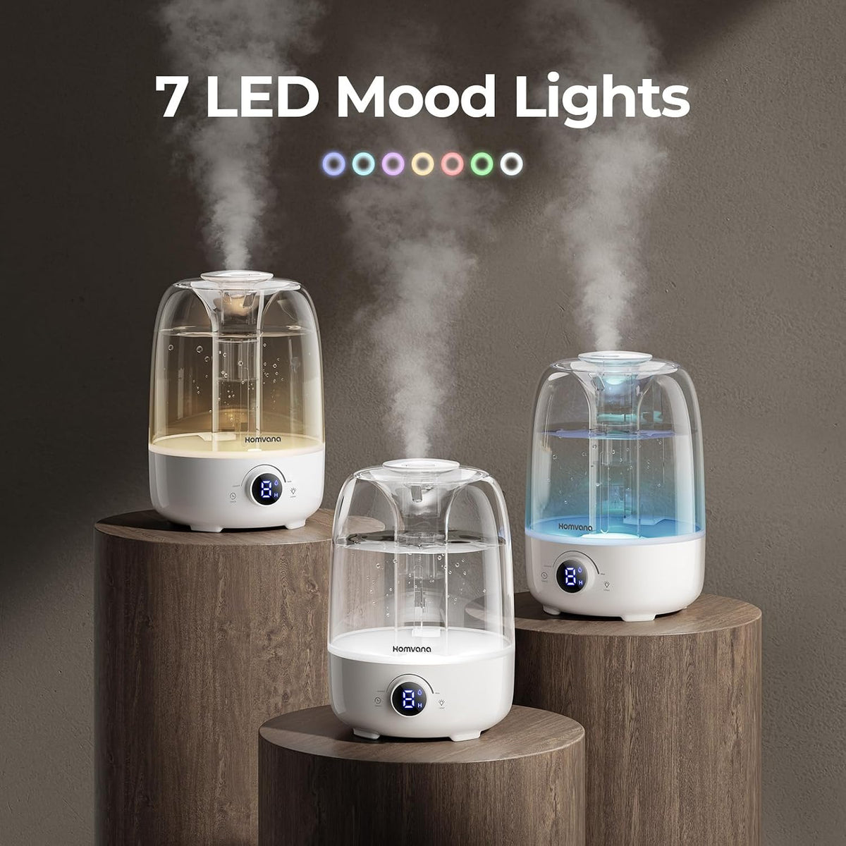 Homvana Humidificadores para Dormitorio Difusores - Humidificador d...