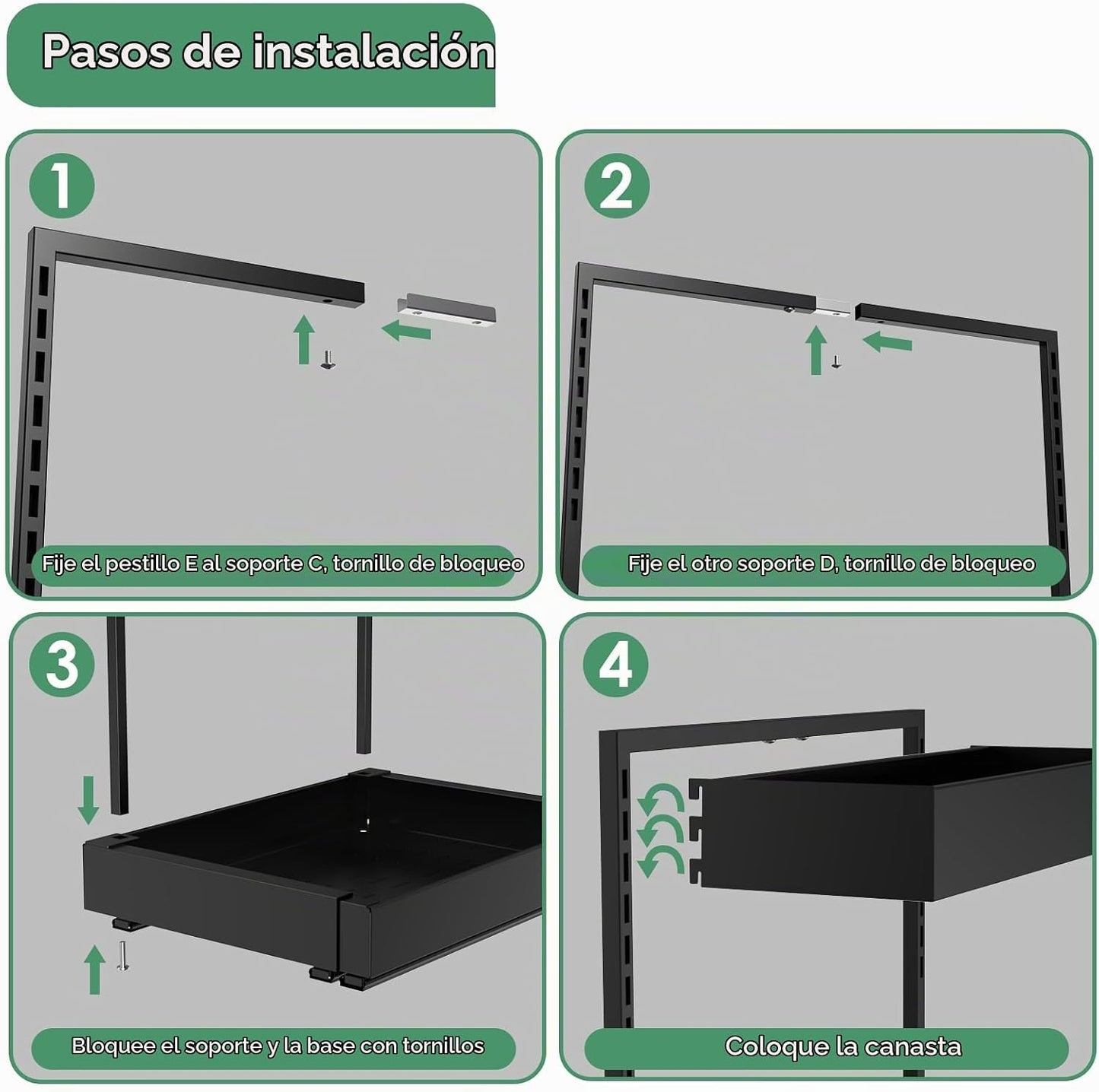 REALINN Organizadores y almacenamiento ampliables para debajo del f...