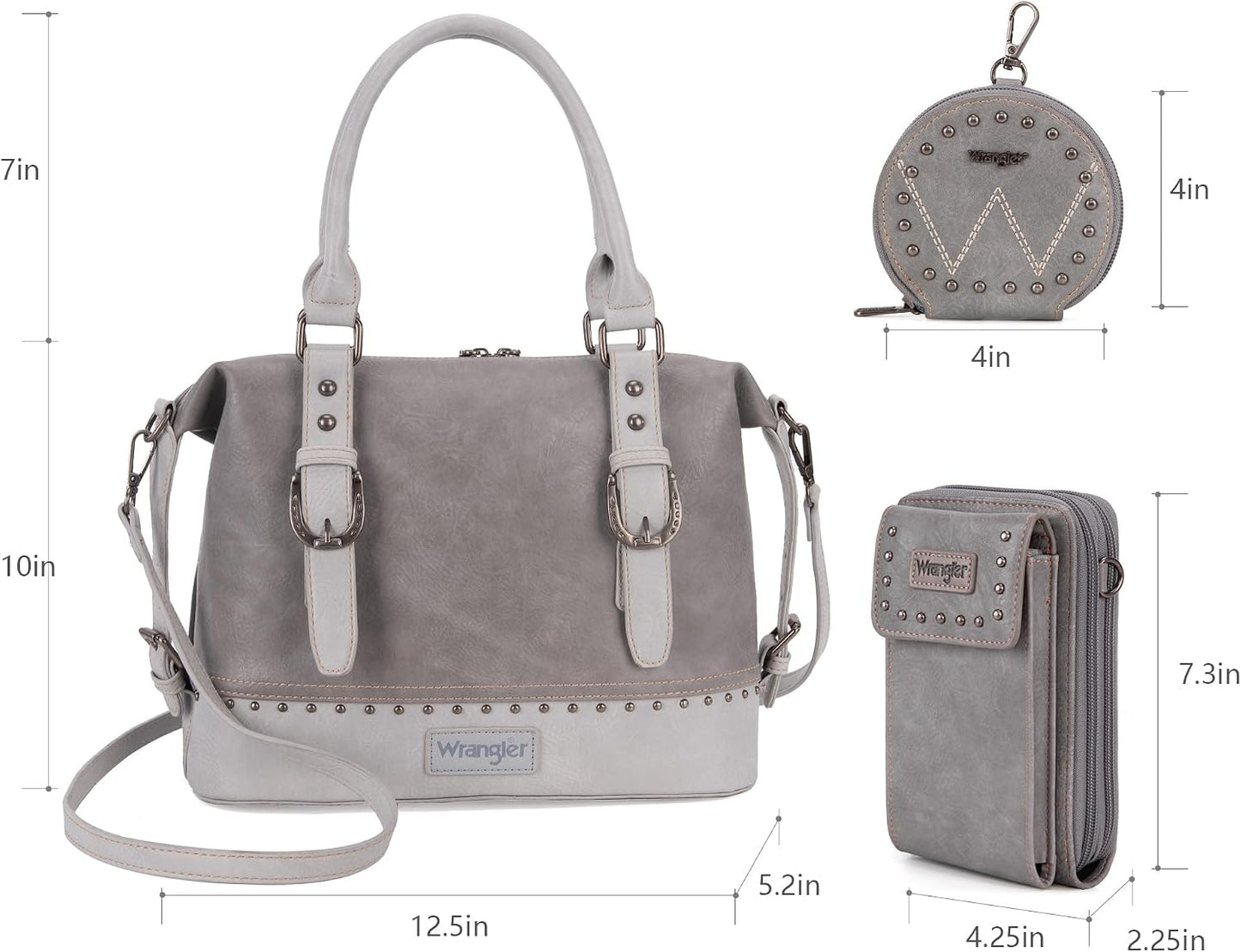 Wrangler - Juego de 3 bolsas de doctor para mujer, con asa superior...