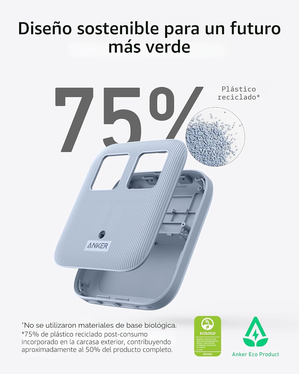 Anker Regleta de viaje Anker Nano 67W Max 6 en 1 USB C Charger, 2 U...