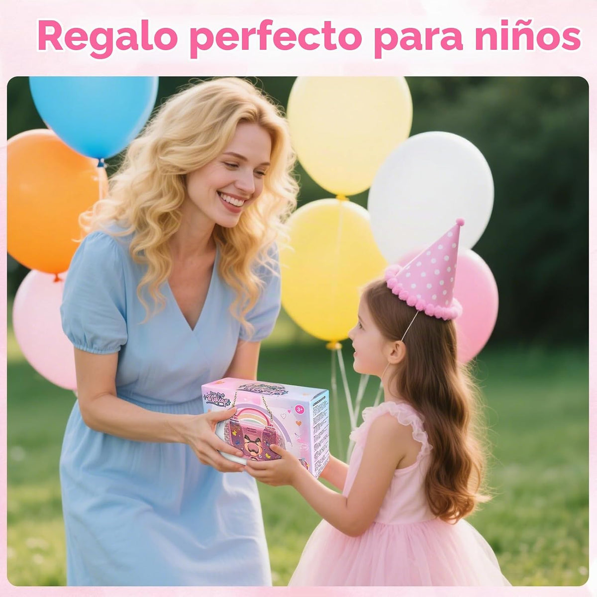 Kit de maquillaje infantil para niñas, juegos de maquillaje lavable...