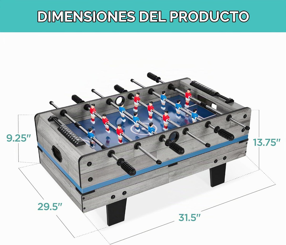 Best Choice Products Mesa de juegos múltiples 4 en 1, juego de arca...
