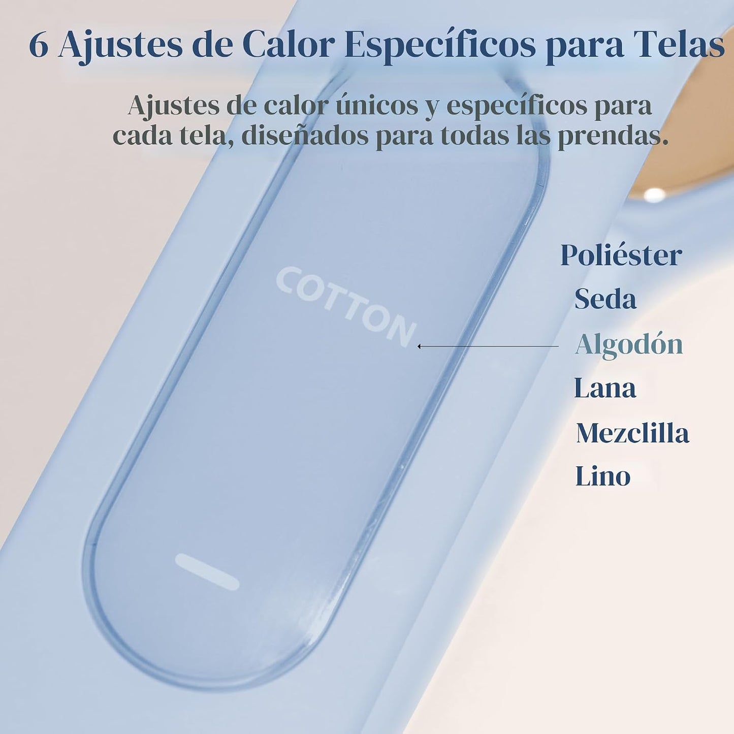 Nori Press Travel Steam Iron - Plancha de mano con 6 ajustes de tel...