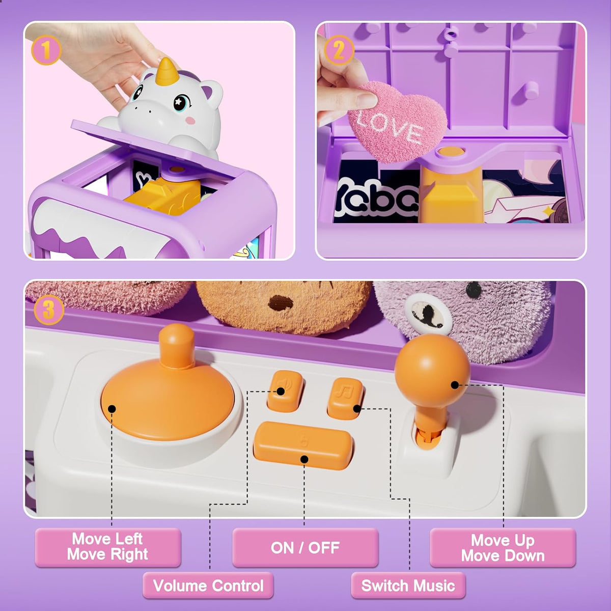 Máquina de garras para niños y niñas, máquinas expendedoras, juguet...