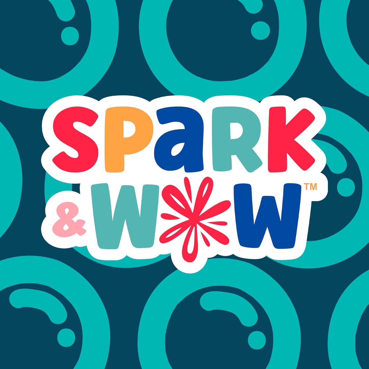Spark & Wow Espejo sensorial de pared para niños, grande, 4 bur...