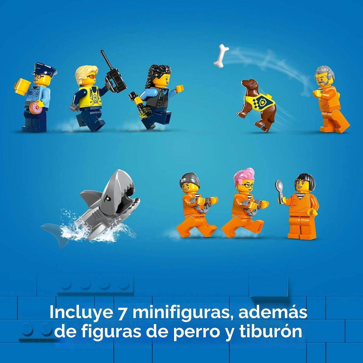 Set de Construcción Lego City Isla Prisión de la Policía, Regalo de...