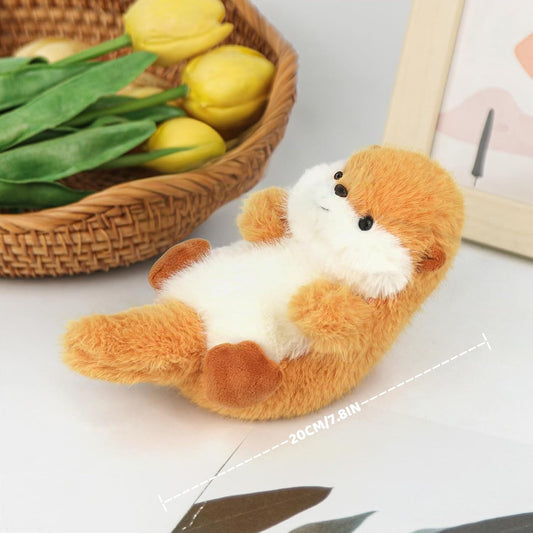 Lindo animal de peluche de nutria de mar suave, regalo para niños d...