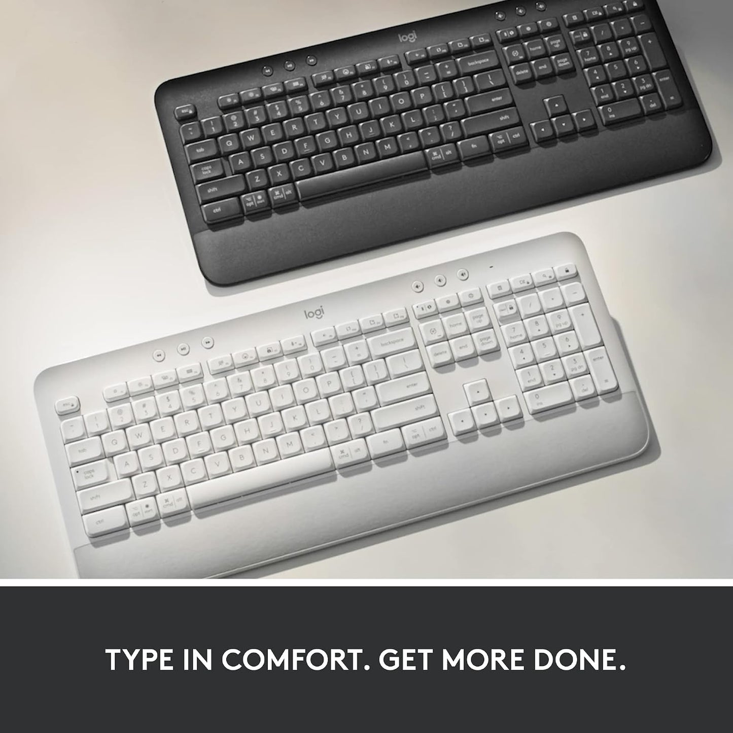 Logitech Teclado inalámbrico Signature K650 Comfort de tamaño compl...