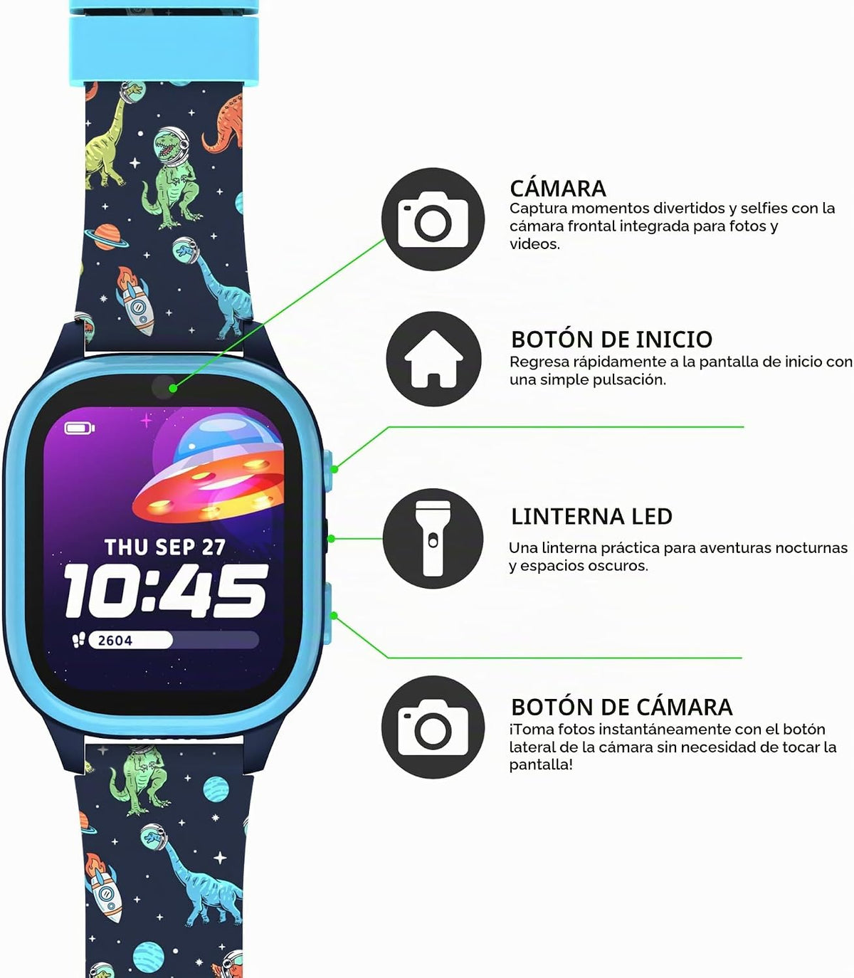 PlayZoom Reloj inteligente para niños, juguete educativo tecnológic...
