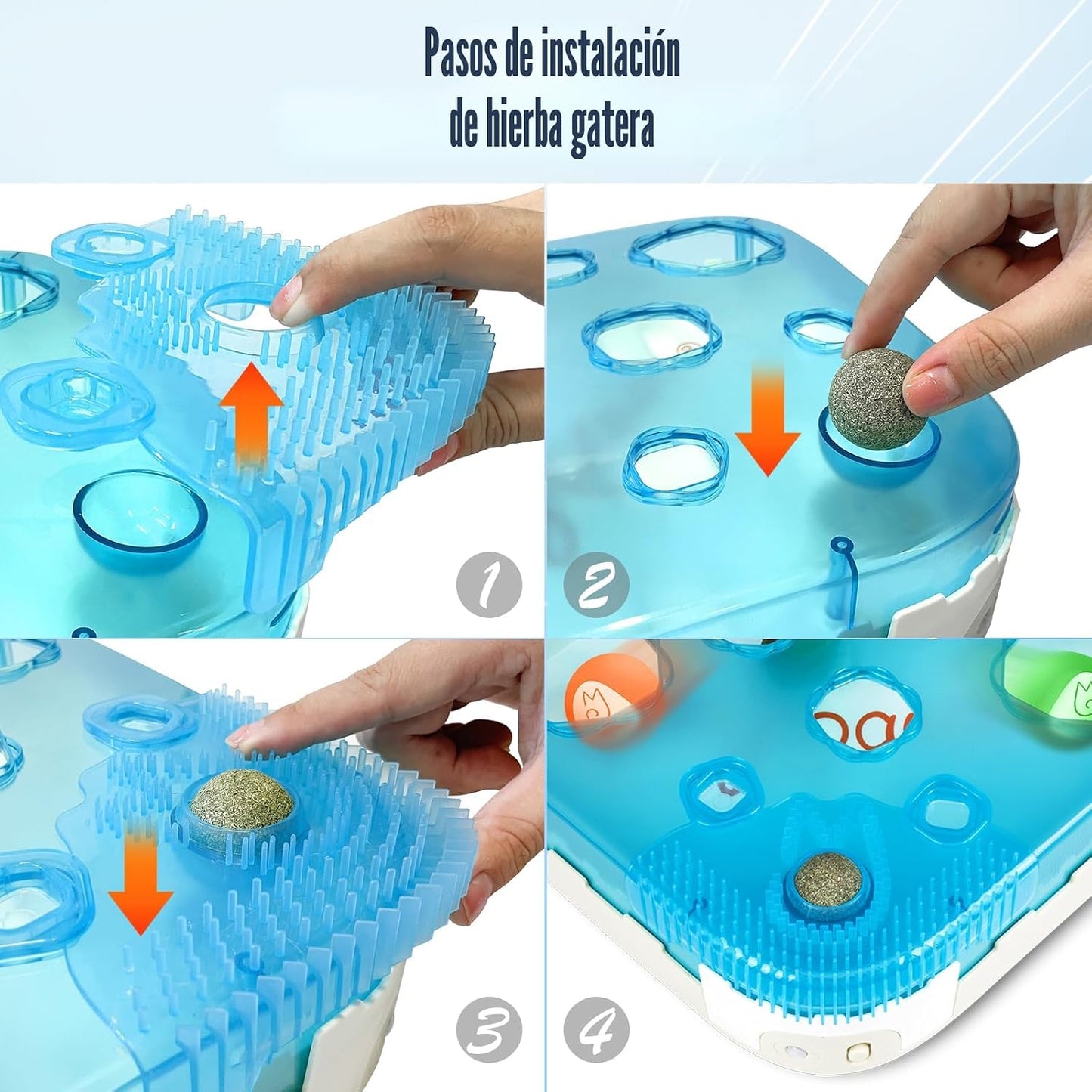 Migipaws Juguete Interactivo 7 en 1 para Gatos Activado por Movimie...