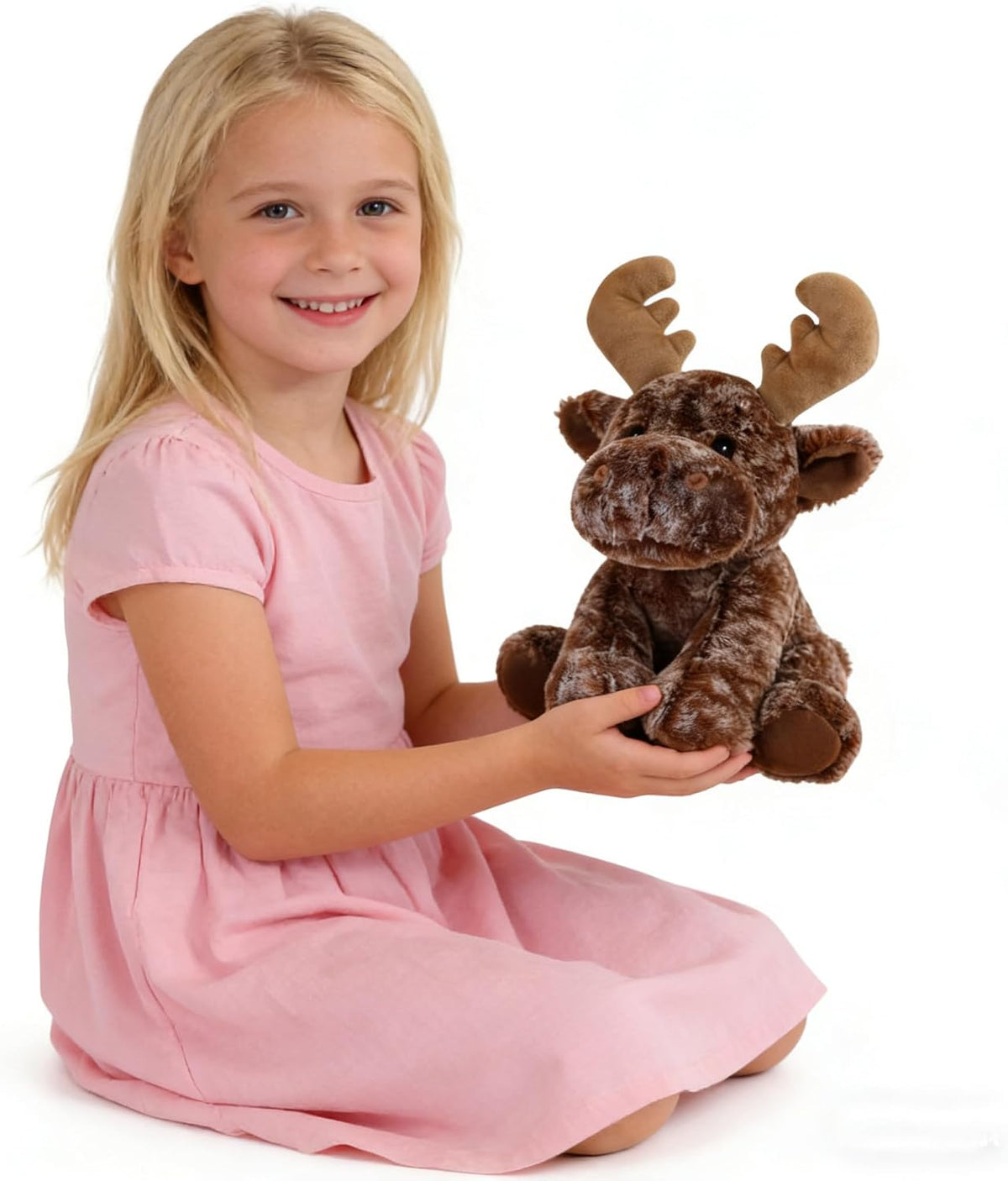 YUKOUQIAN Juguete de peluche de alce con diseño de reno de 8 pulgad...