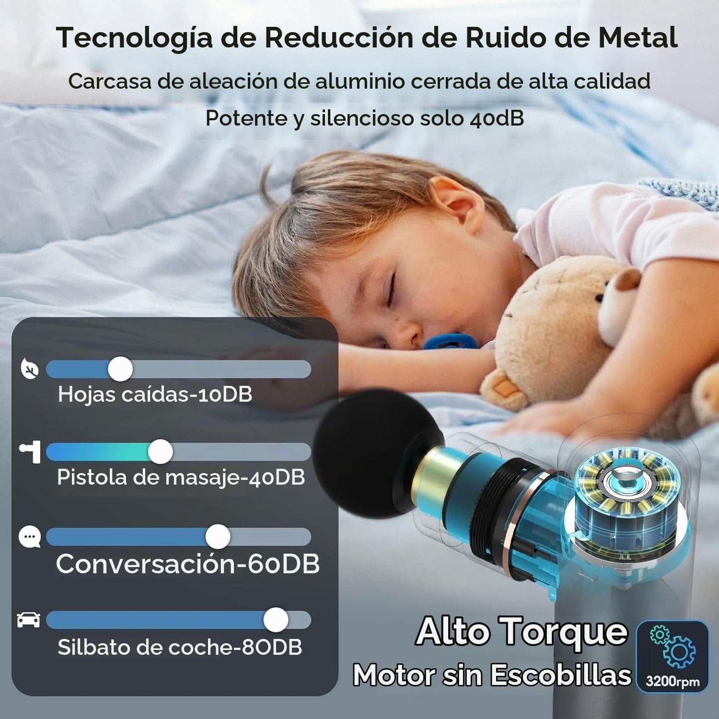 arboleaf Mini pistola de masaje de tejido profundo, masajeador port...
