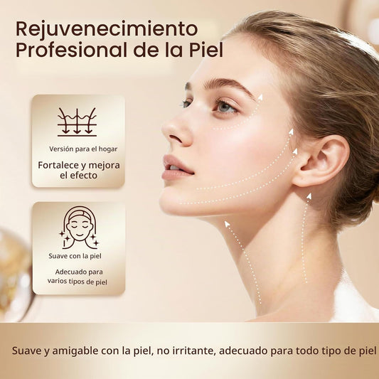 Masajeador facial y cuello, terapia portátil de luz roja para cara,...