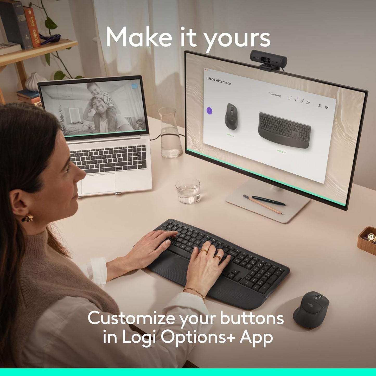 Logitech Signature Comfort Plus Combo MK880 Combo de teclado y mous...