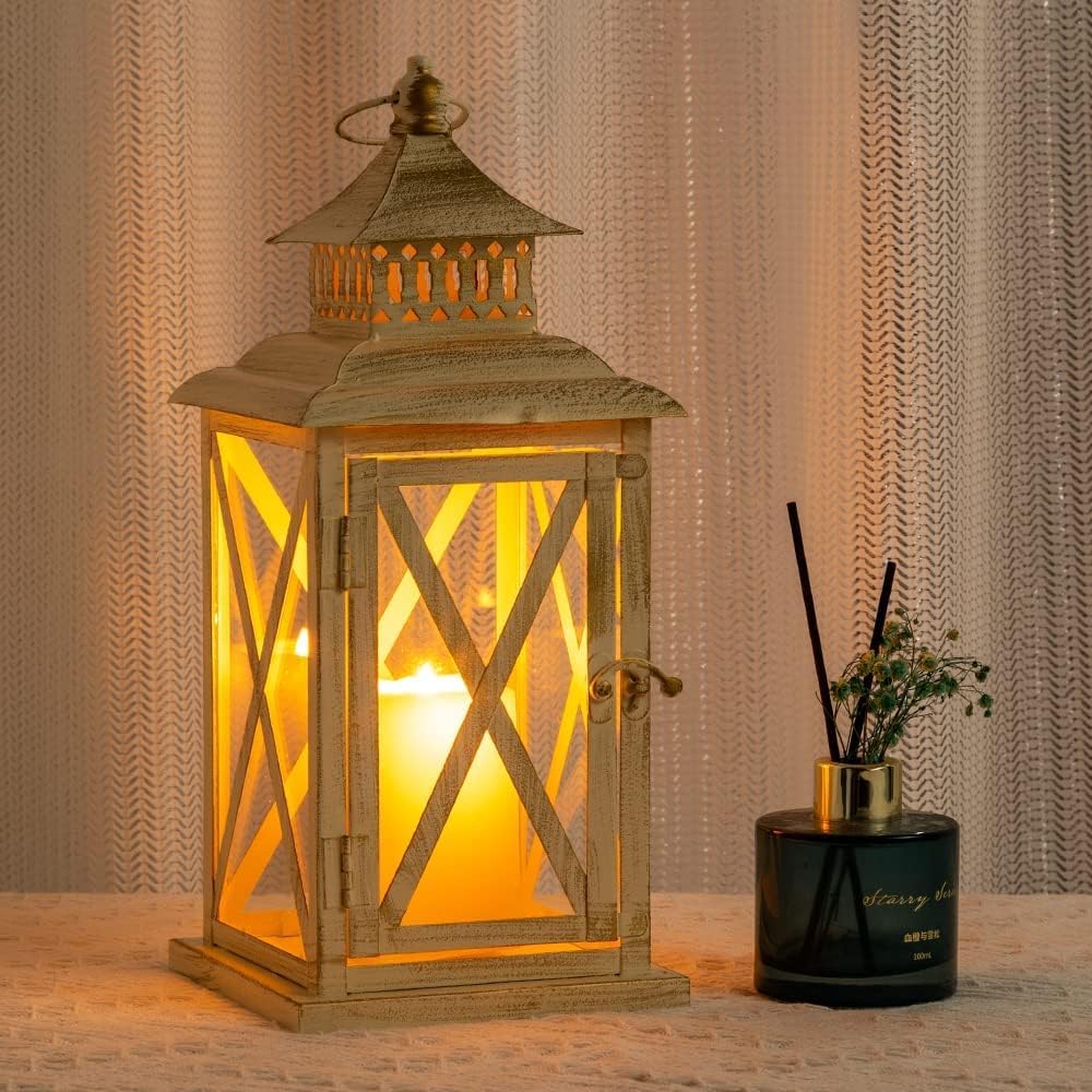 DECORKEY Farol decorativo para interiores y exteriores, decoración...