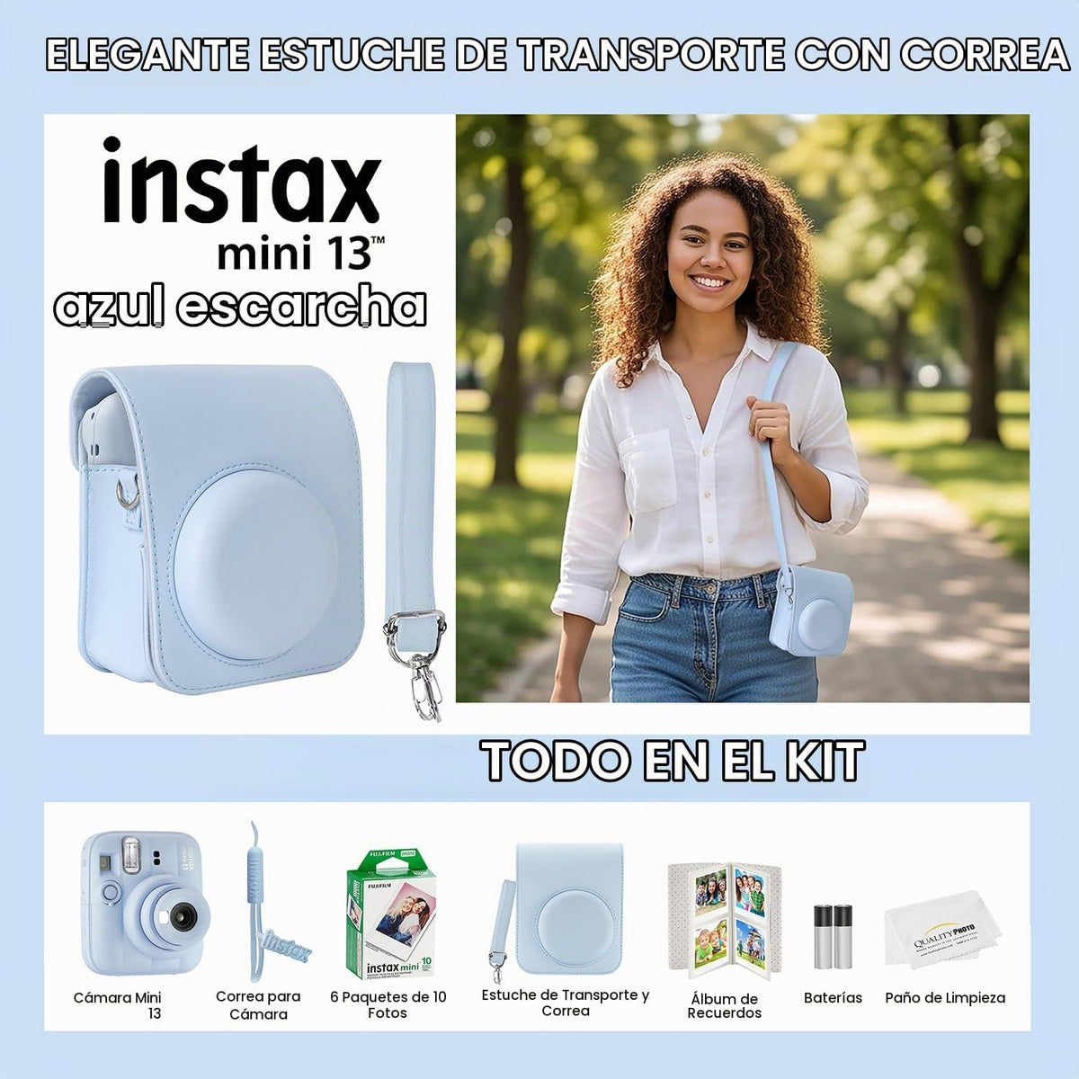 Fujifilm Instax Mini 13 Cámara instantánea 60 películas y accesorio...